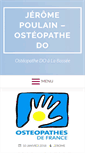 Mobile Screenshot of jeromepoulain-osteopathe.fr